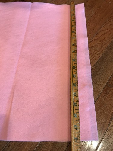 Estate Find 2 Yards Pink Felt 18” Wide Excellent Condition