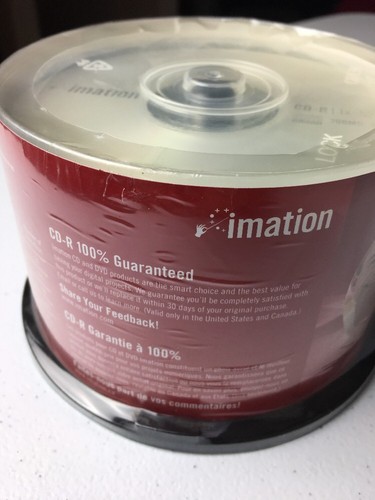 CD-R Genuine New Imation CD Blank   50-Pack Factory Sealed New Old Stock