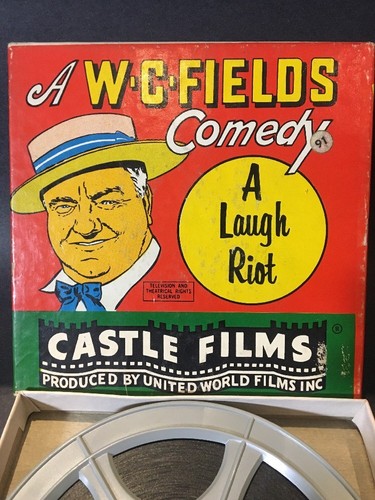 W.C. FIELDS 8mm Reel Comedy Silent Film Castle Films A Laugh Riot