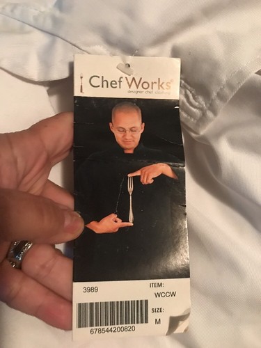 chef coat long sleeve White Size Med