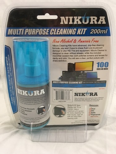 Nikura CL540 Multi Purpose Cleaning kit NIB Clean TV's Monitors GPS Cameras