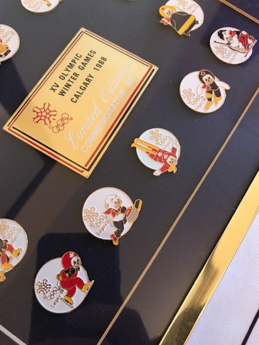 XV Olympic Games Calgary 1988 Limited Edition Commemorative Pin Set w/ COA