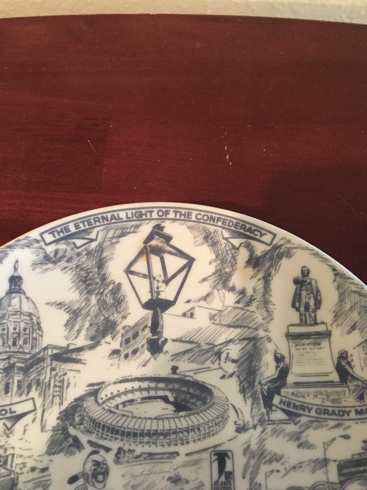Egemose Decoration Denmark Atlanta Ga Commemorative Plate-Confederacy Light