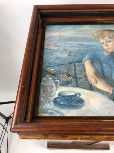 Lovely Antique Victorian Eastlake Deep Walnut Picture Frame