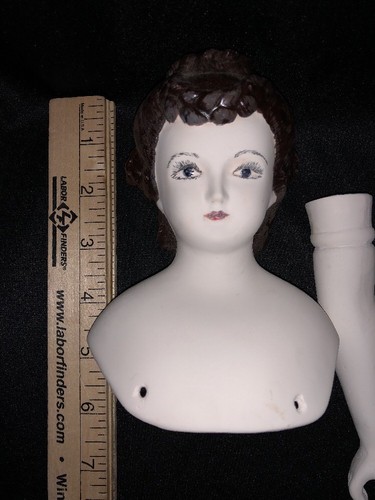 Lot of 2 Vintage Victorian Style Porcelain Bisque Doll HEAD Arms LEGS Kits PARTS