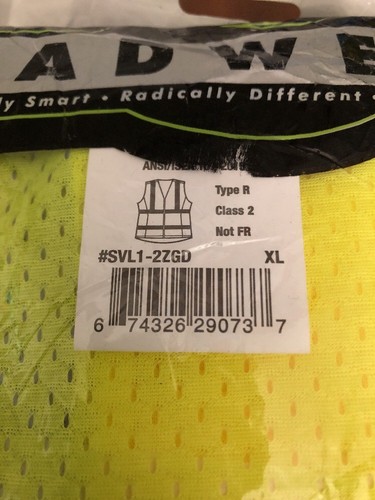 Radians SVL1-2ZGD-XL (XL, Ladies) Type R Class 2 High Visibility Vest