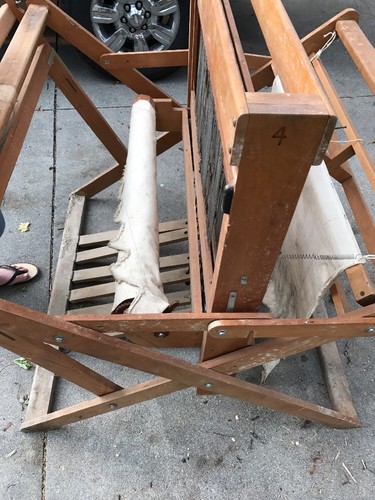 Vintage VTG Floor Weaving Loom Used Antique