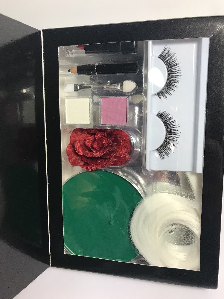 Frankenstein Makeup Accessories Kit Set Halloween Cosplay Lashes Flower New