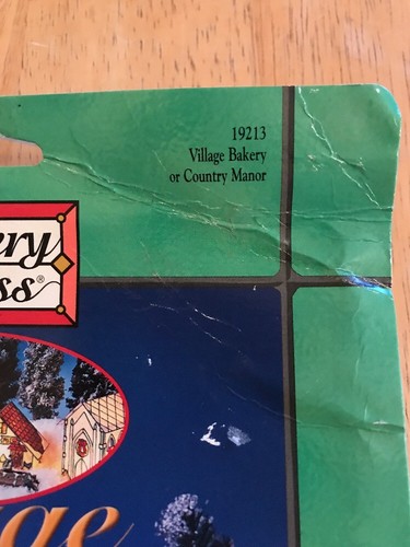 Plaid Gallery Stained Glass Holiday Village Window Kit NEW Bakery, Country Manor