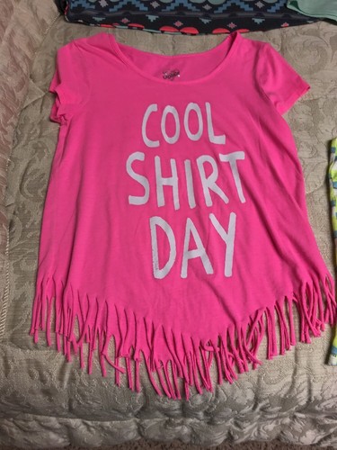 GIRLS LOT OF 6 Spring Summer Justice Clothes Tanks T-shirt Shorts Size 14