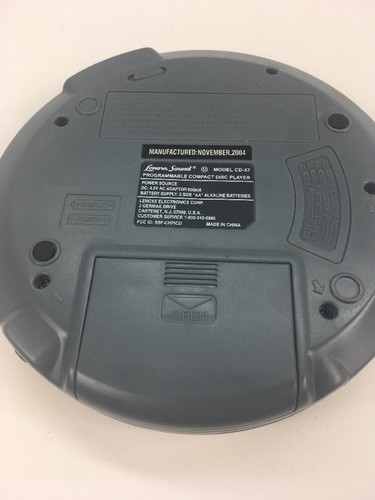 Lenoxx Sound CD Portable Compact Disc Player -CD-57 -WORKS-