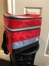 UPC 061282722516 product image for California Innovations Dual Compartment Red Cooler Bag Plastic Removable Liner | upcitemdb.com