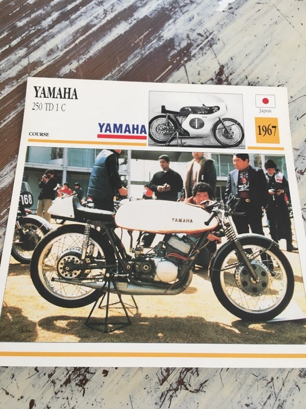 Yamaha 250 Td1c 1967 Td1 C 250td1c Carte Moto Collection Atlas Japon