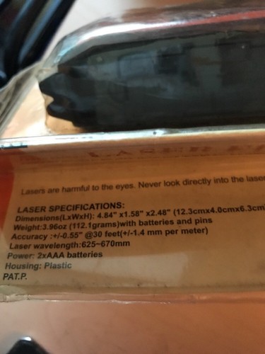 LASER Beam Edge Straight Guided line LEVELER DIY TOOL w/ Level Bubbles