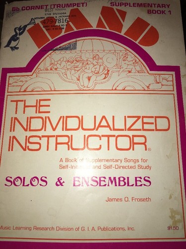 Band Flute Music Book Solos Ensembles Individualized Instructor Supplementary