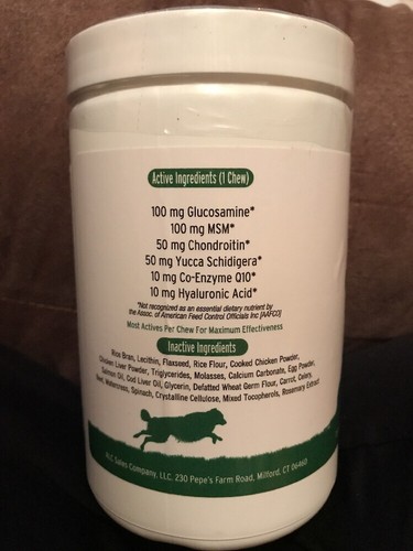 Doggie Dailies Glucosamine for Dogs 225 Soft Chews Advanced Hip & Joint Suppleme