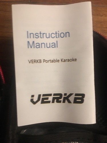 VERKB Portable Wireless Microphone Karaoke 3-in-1 Bluetooth Aluminium with Case