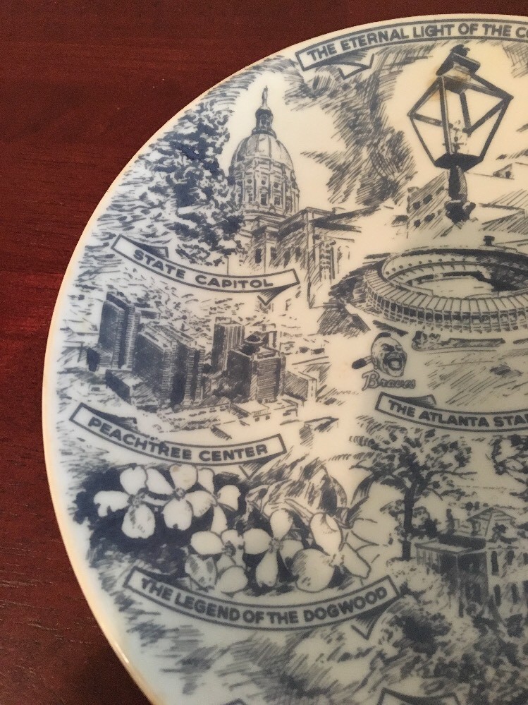 Egemose Decoration Denmark Atlanta Ga Commemorative Plate-Confederacy Light