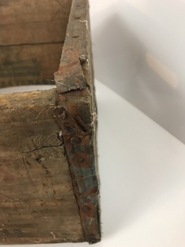 Vintage 1960 White Rock Soda Pop Bottle Wood Crate Box Gas Station Sign 16x13x9