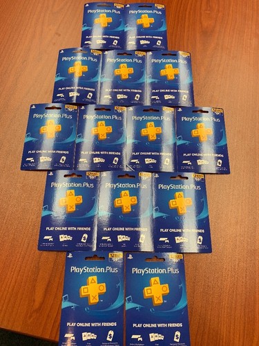 Sony PlayStation Plus 1 Year Subscription Membership Card