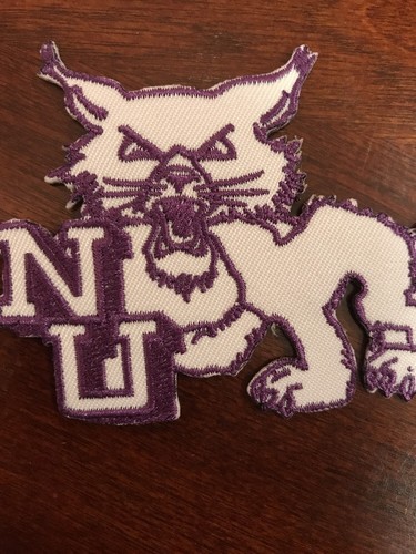 NorthWestern University Wildcats Vintage Embroidered Iron On Patch 2.5" X 3.5"