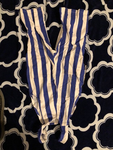 Game Bibs Game Day Jean Overalls Size 2T Denim Navy Blue and White