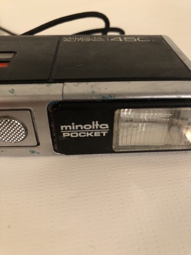 Vintage Minolta Pocket Autopak 450E Camera With Strap Untested