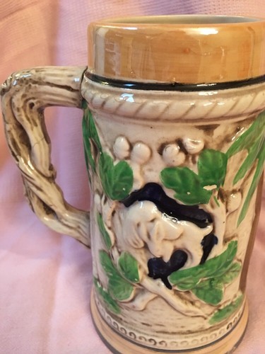 Vintage Wales Beer Stein Made In Japan Ceramic