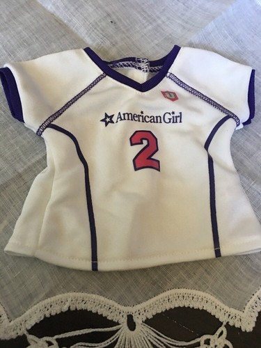 American Girl Doll Clothing Soccer Sports White Shirt AG-1