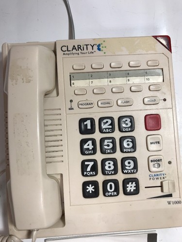 Clarity W-1000 High Frequency Enhancing Phone Big button Selling Not working