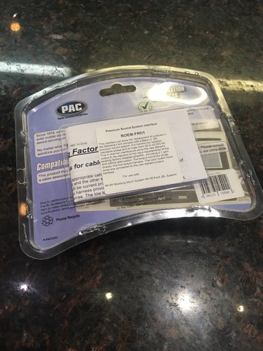 Roem-frd1 Pac Audio Ford Interface Harness Nib