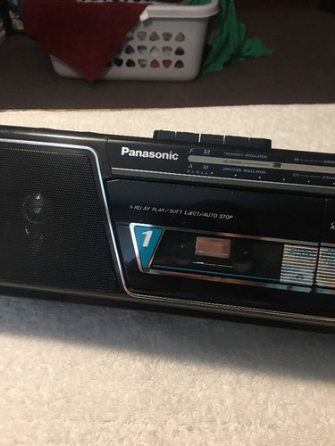 VINTAGE PANASONIC FW18 BOOMBOX Dusk Cassette Deck Touch N Tune Free Shipping