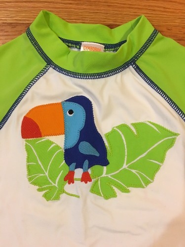 Gymboree Toucan Rashguard Swimsuit 3T