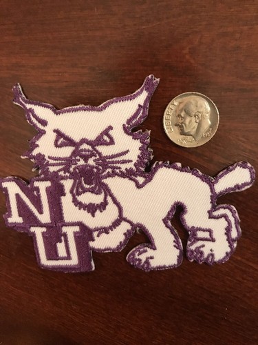 NorthWestern University Wildcats Vintage Embroidered Iron On Patch 2.5" X 3.5"