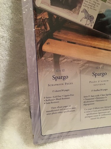 Creative Memories Spargo Scrapbook Refill 12x12 pages - 15 Sheets/30 Pages NEW