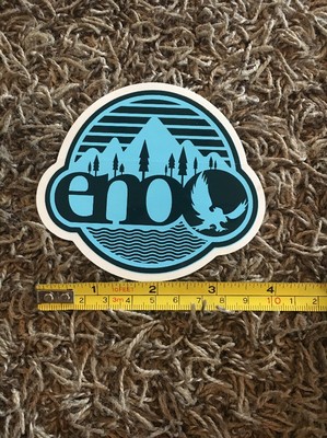 ENO Eagle Nest Outfitters New Flying Eagle Mountain And Trees sticker 4'' Blue!!