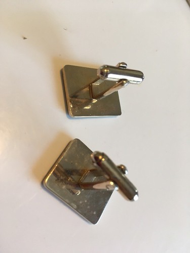 Vintage Set CUFFLINKS Gold & Black Retro MCM Knight & Arms