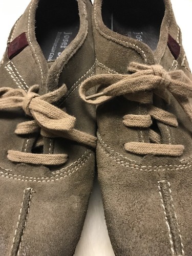 Josef Seibel Women's Gray/Brown Suede Lace Up Comfort Sneaker Shoe 39 (Size 8)