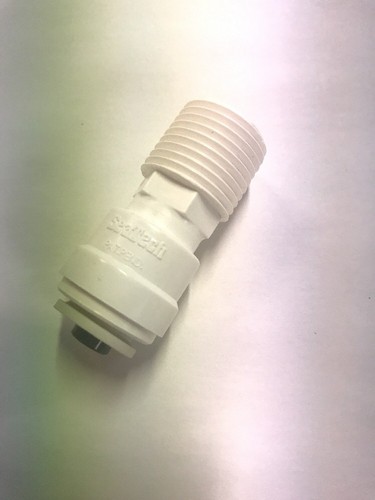 3- Male Connector 3/8 CTS X 1/2 MPT ADAPTER Watts Push It Fittings P-412