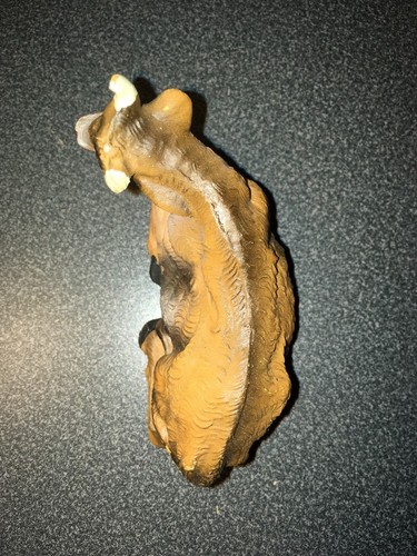 VINTAGE 1950'S NATIVITY COW FROM ITALY HAND PAINTED 3 INCHES LONG VERY NICE!!