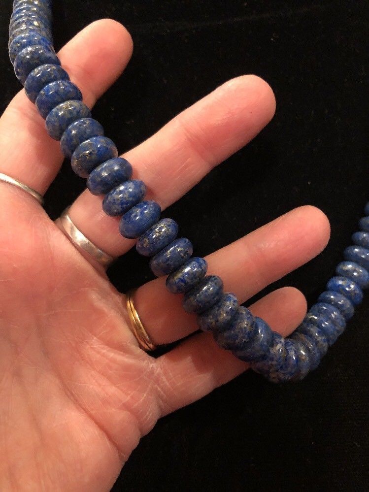 Beautiful Denim Lapis Necklace