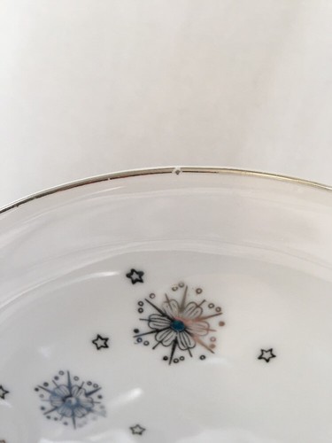 Vintage Summit Fine China Stardust Pattern Snack Plate MCM Atomic  VGUC