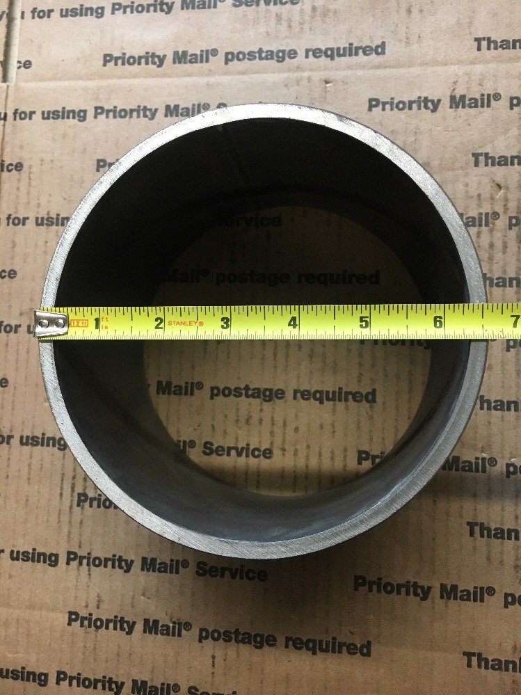 6" IPS Pipe Weld on Steel Collar 4” Long. 1/4" + THICK Wall Sch 40