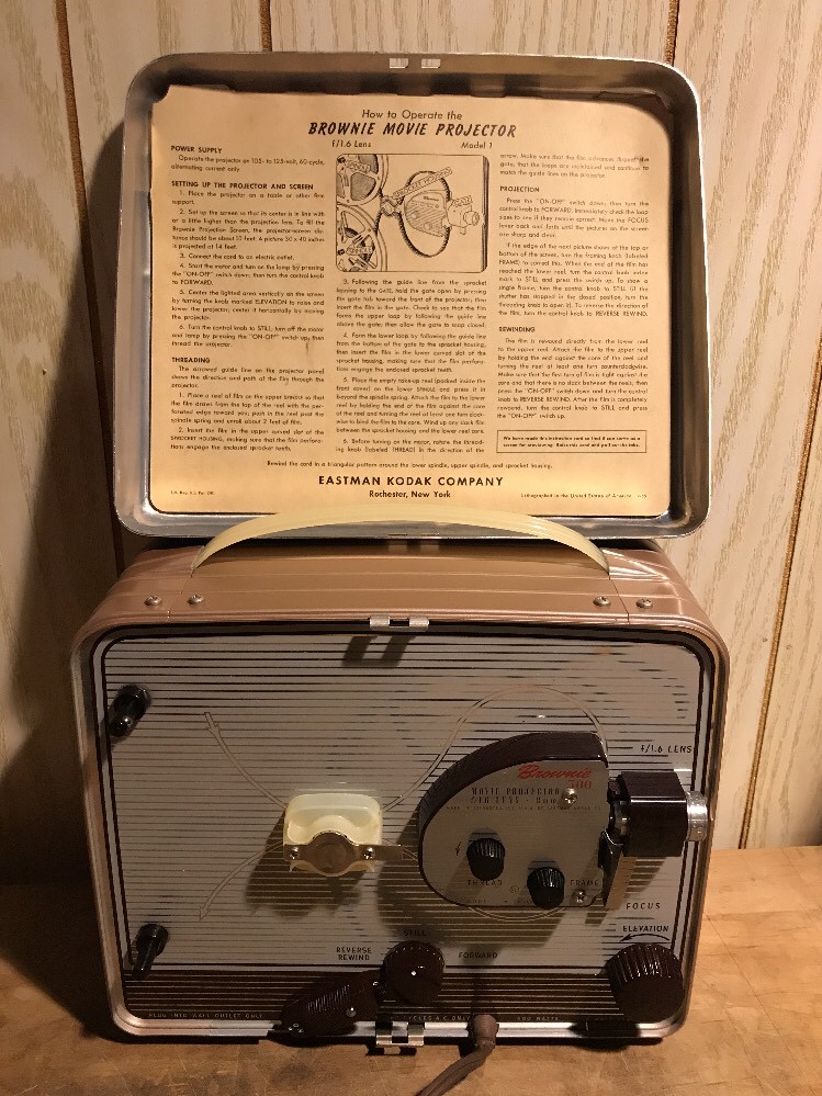 Vintage Kodak Brownie 300 Movie Projector 8mm w/Original Box