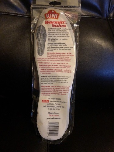 New Old Stock 2009 Discontinued Kiwi Warming Soles 7-12 Aluminum Foam Insulated