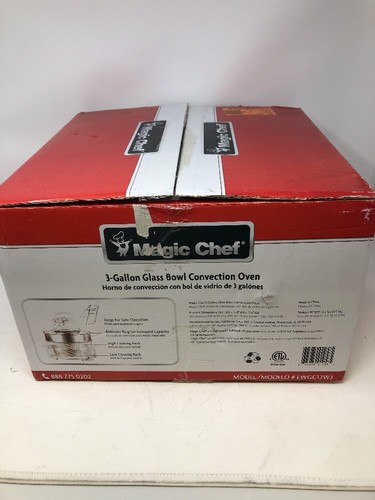 Magic Chef EWGC12W3 Glass Bowl Convection Oven R3
