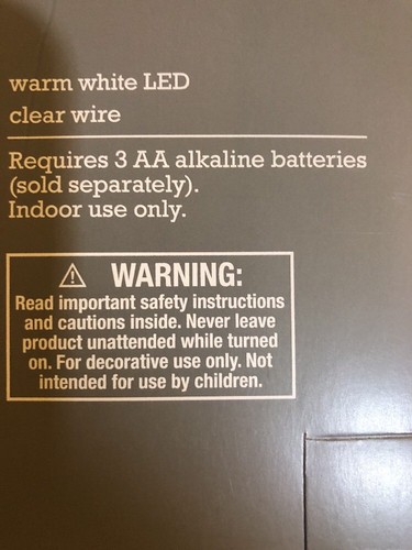 SPRITZ! STRING LIGHTS / CUPCAKE LED 10 CT BATTERY / 7.5 FT PARTY BRAND NEW!