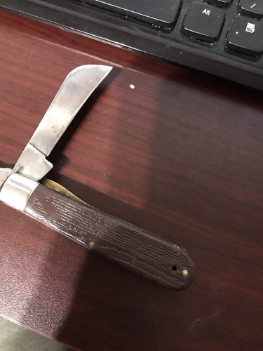 VINTAGE LL KLEIN TOOLS CHICAGO USA 2 BLADE FOLDING KNIFE