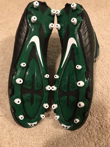 Nike Alpha Pro 2 Men 3/4 Football Lacrosse Cleats Green White Size 10