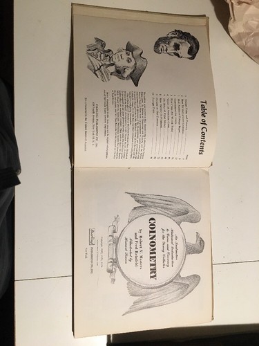 VINTAGE COIN COLLECTING BOOK COINOMETRY 1954  APPROX. 10 X 9 INCHES